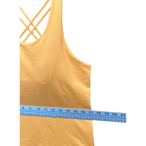 Xersion- EverUltra-Women's Lite Fitted Strappy Sleeveless Tank Top- Orange-Large - Picture 6 of 14